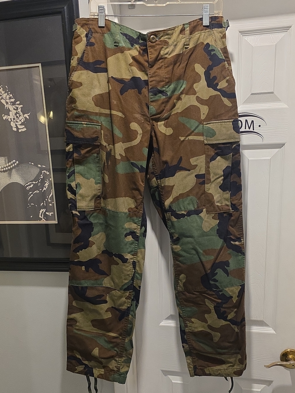Men's Camo Cargo Pants - Woodland Camouflage